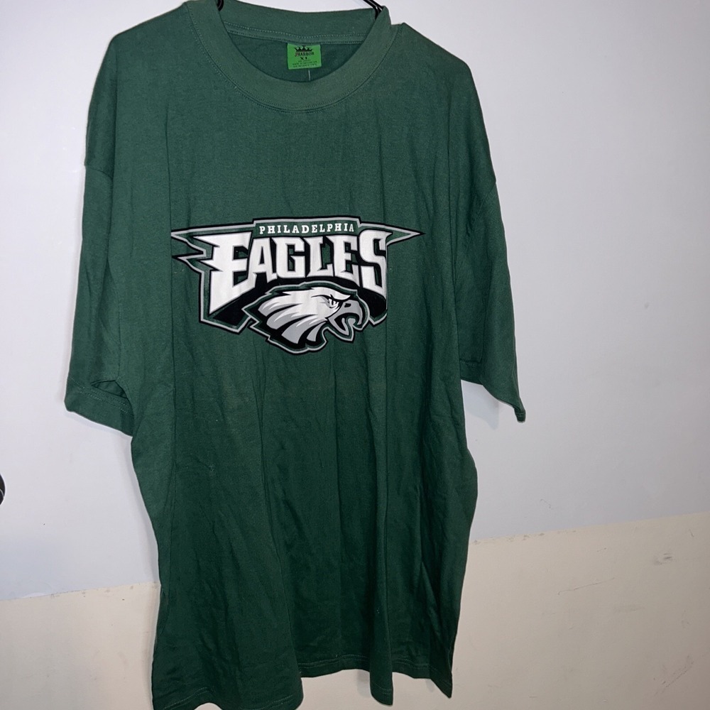 Philadelphia Eagles NFL TEAM APPAREL VINTAGE Logo T SHIRT Men's Size XLarge